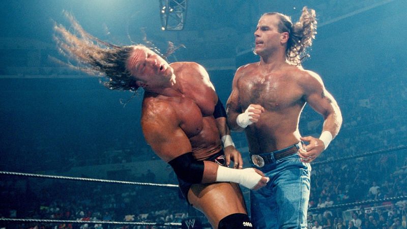 HBK and HHH battled each other in a brutal match
